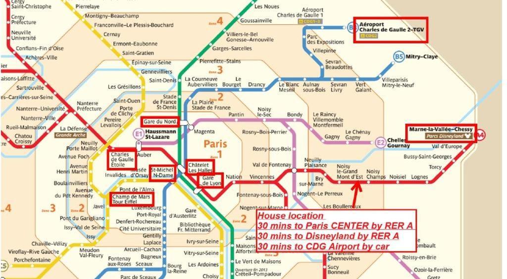 Chambre D'Hotes Proche De Disneyland Et Pas Loin De Paris 布西圣乔治 外观 照片